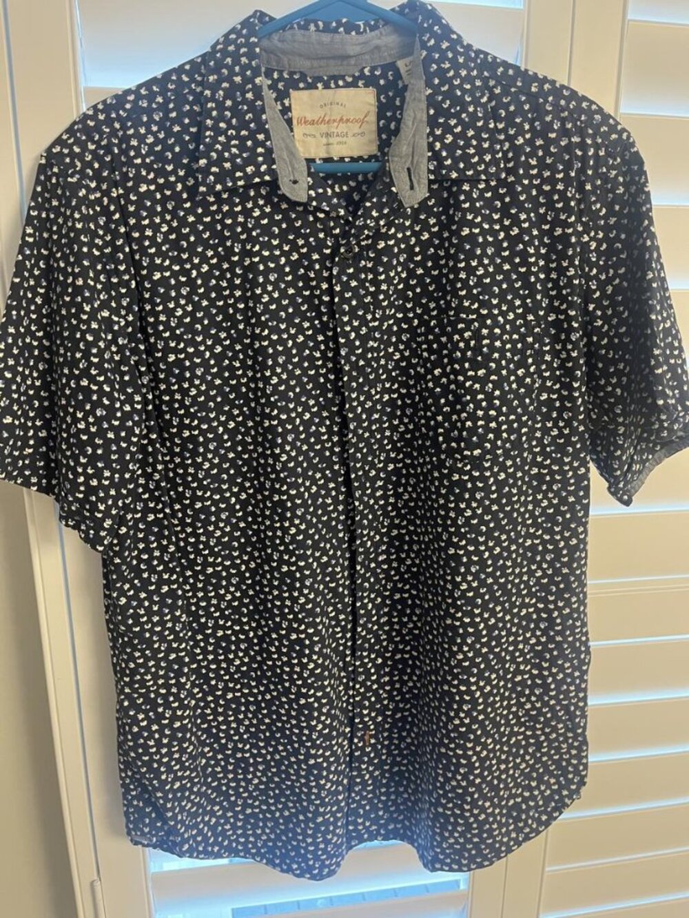 Weatherproof Vintage patterned short-sleeve button-up